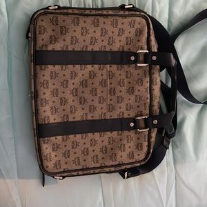 MCM Lap Top Messenger Briefcase Bag